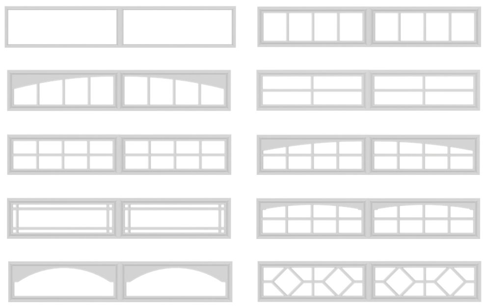 Garage Door Window Shapes